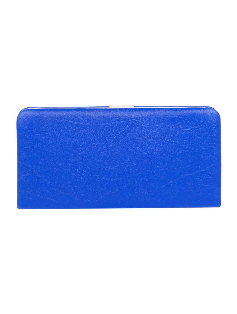 blue leatherette (pu) regular clutch - 11100409 - Zoom Image - 2