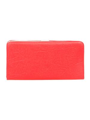 red leatherette clutch - 11100411 - Standard Image - 2
