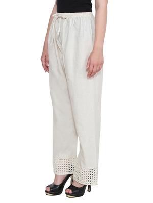 white linen palazzo - 11113054 - Standard Image - 2