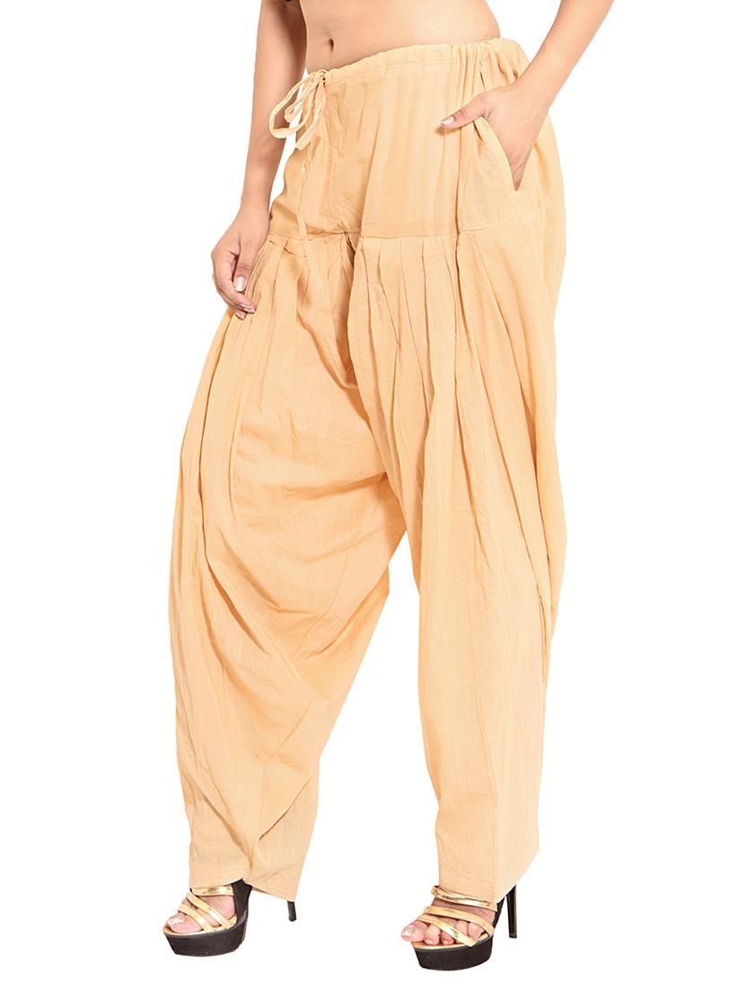 black cotton patiyala salwars - 11119993 - Zoom Image - 2