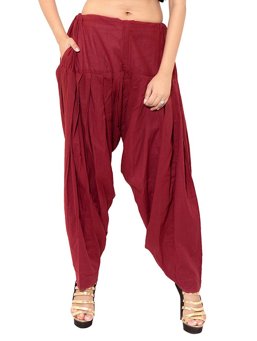 black cotton patiyala salwars - 11119994 - Zoom Image - 2