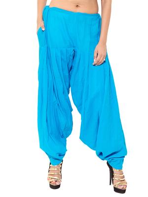 white rayon patiyala salwars - 11120098 - Standard Image - 2