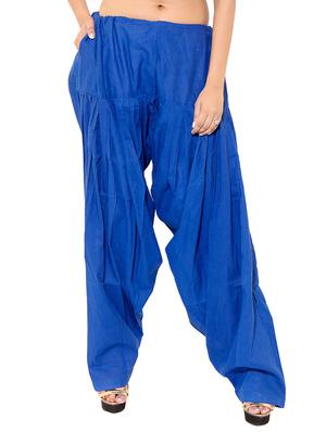 white rayon patiyala salwars - 11120099 - Standard Image - 2