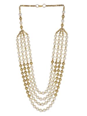 pearl embellished multilayered neckpiece - 1112987 - Standard Image - 2