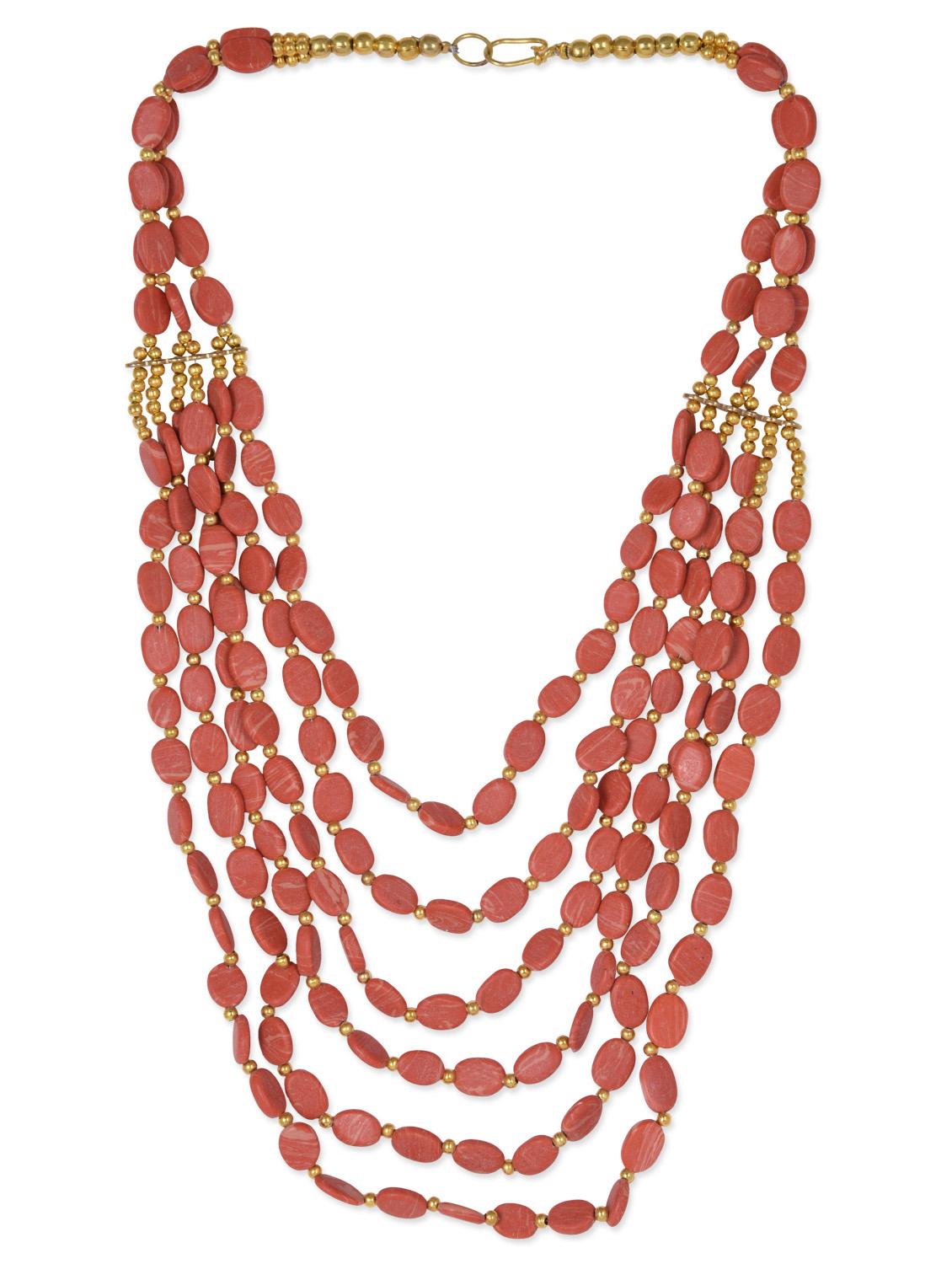 beaded multilayered neckpiece - 1112993 - Zoom Image - 2