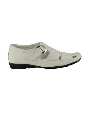 white leatherette floater - 11153103 - Standard Image - 2