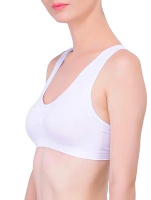 mesh back ruched tube bra - 11218380 - Standard Image - 2