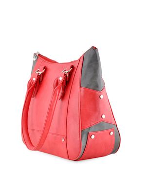 red leatherette hand bag - 1122362 - Standard Image - 5