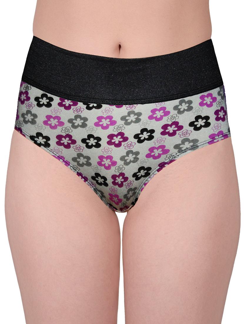 multi colored cotton floral print hipster panty (set of 3) - 11236199 - Zoom Image - 8