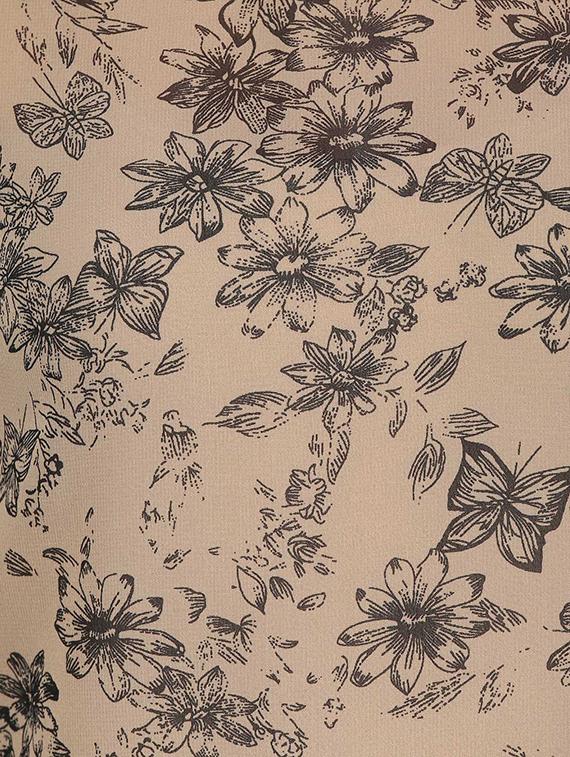 floral printed round neck polygeorgette top - 1125173 - Zoom Image - 5