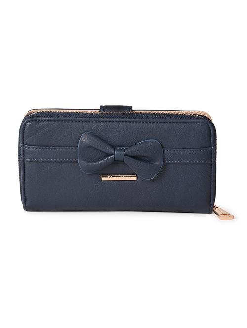 blue leatherette wallet - 11260428 - Standard Image - 1