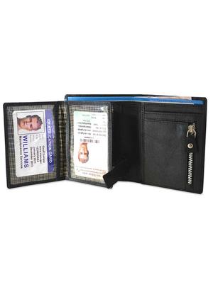 black & blue leather wallet - 11260750 - Standard Image - 5