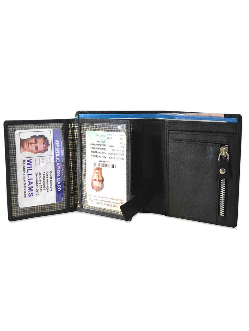 black & blue leather wallet - 11260750 - Zoom Image - 5