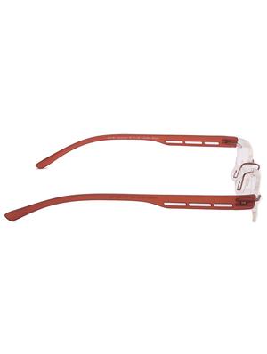 natural color, rectangle rimless eyeglass frame - 11262672 - Standard Image - 2