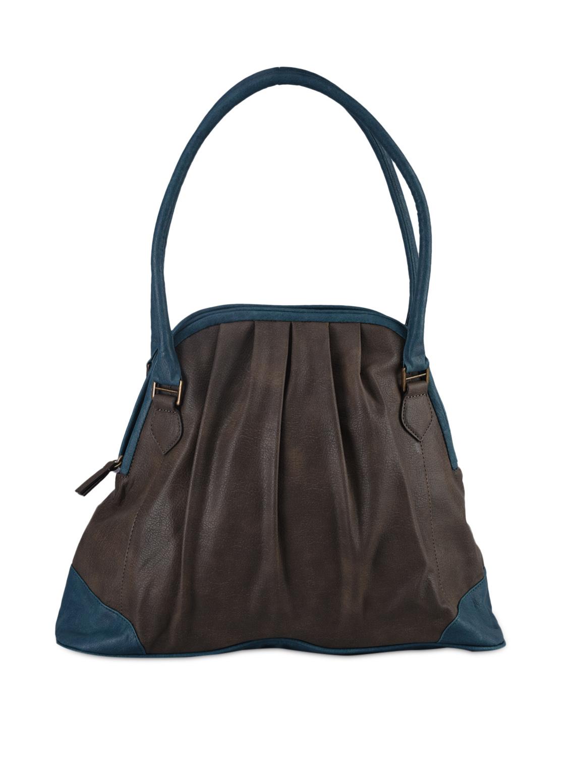 Color Block Printed Leatherette Bag - Baggit