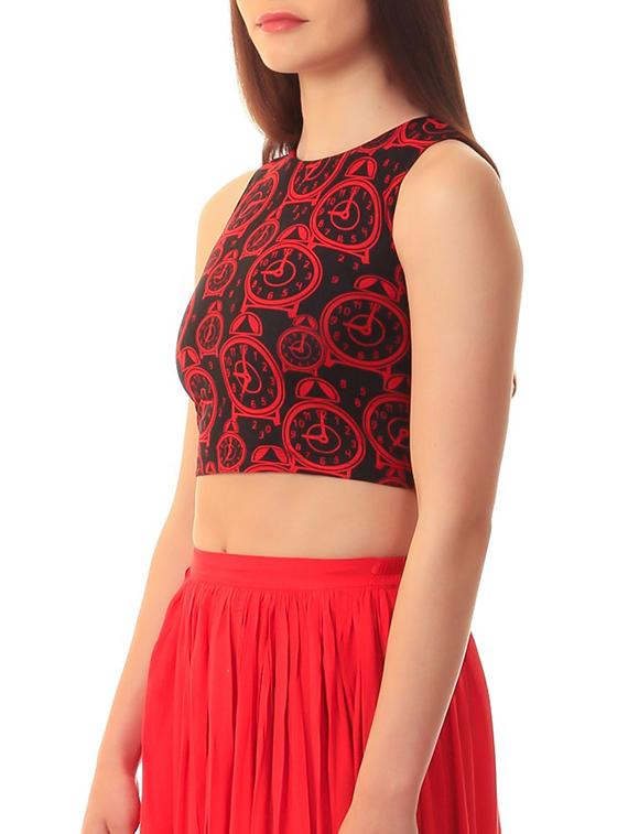 red net crop top - 11269494 - Zoom Image - 2