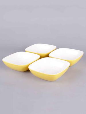 machi arena yellow melamine 600 ml snack bowl - set of 4 - 11271649 - Standard Image - 2