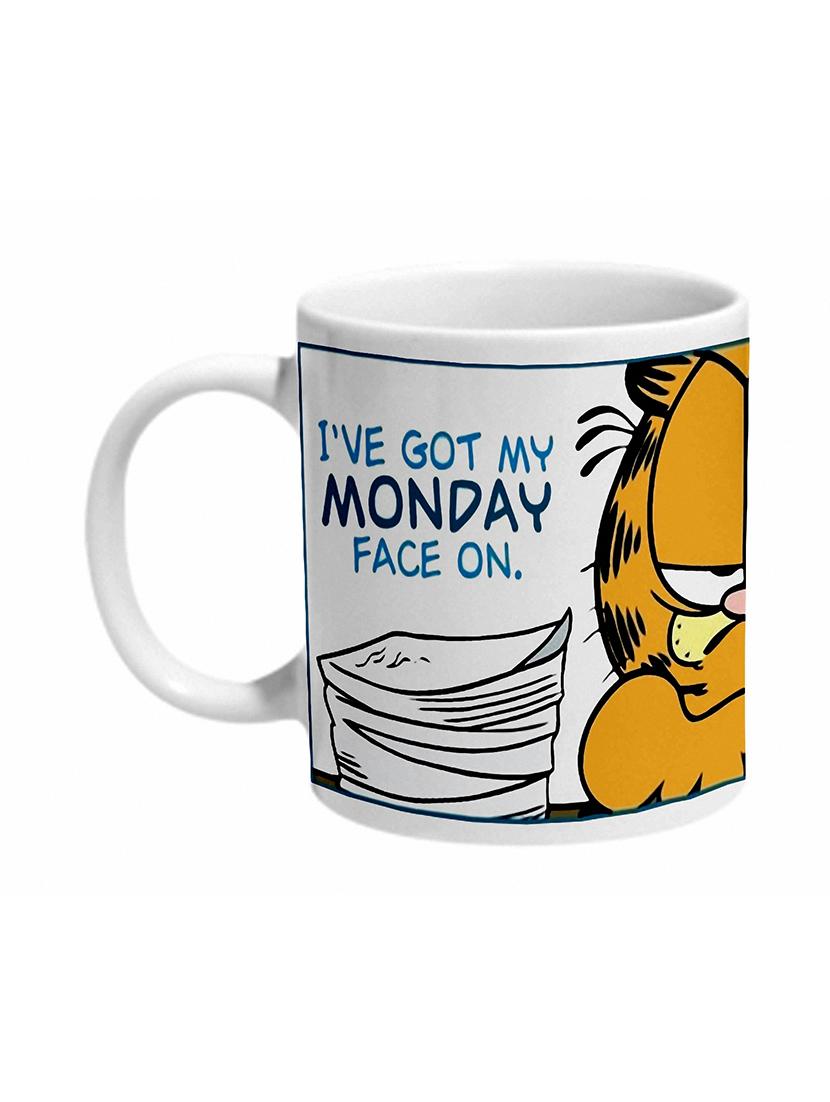 mooch wale garfield monday face on ceramic mug - 11280442 - Zoom Image - 2