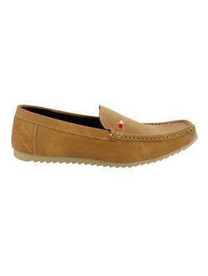leatherkraft men's denim beige loafers - 11307121 - Standard Image - 2