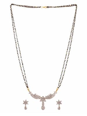 white gold plated bridal necklace - 11310145 - Standard Image - 2