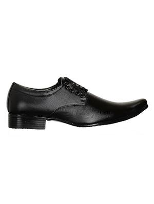 solid black leatherette derbies - 11312455 - Standard Image - 2