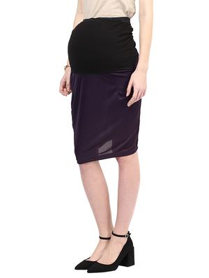 purple polyester pencil skirts - 11317690 - Standard Image - 2
