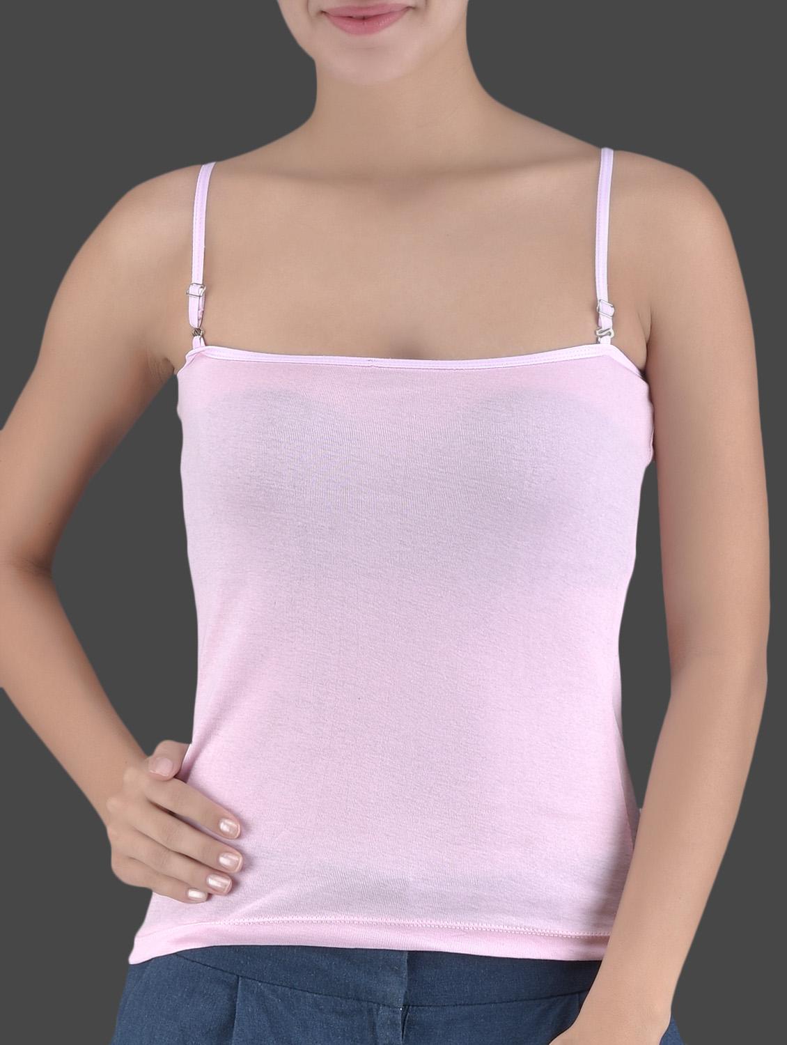 Pink Cotton Knit Camisole - Ladie Grace