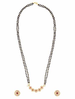 pink gold plated necklace - 11333700 - Standard Image - 2