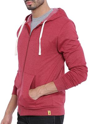 red color, cotton sweatshirt - 11360604 - Standard Image - 2