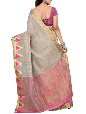 pink banarasi silk saree - 11363392 - Standard Image - 2