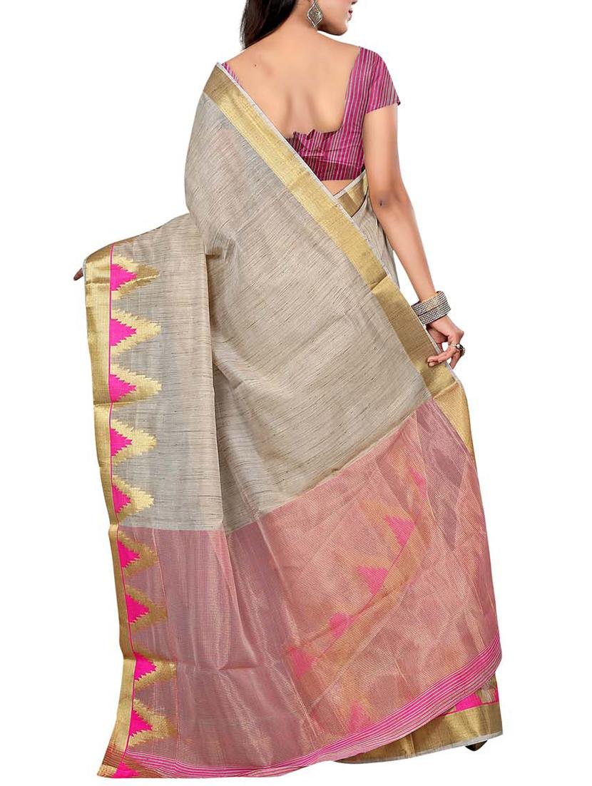 pink banarasi silk saree - 11363392 - Zoom Image - 2