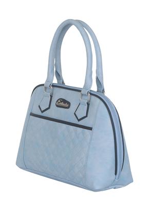 powder blue faux leather handbag - 11369666 - Standard Image - 5