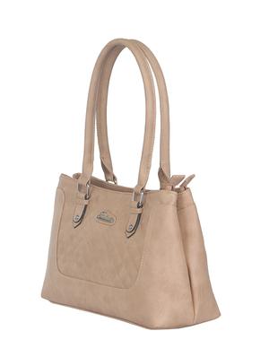 beige faux leather handbag - 11369668 - Standard Image - 5