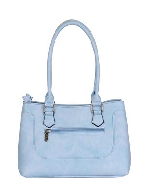 powder blue faux leather handbag - 11369669 - Standard Image - 2