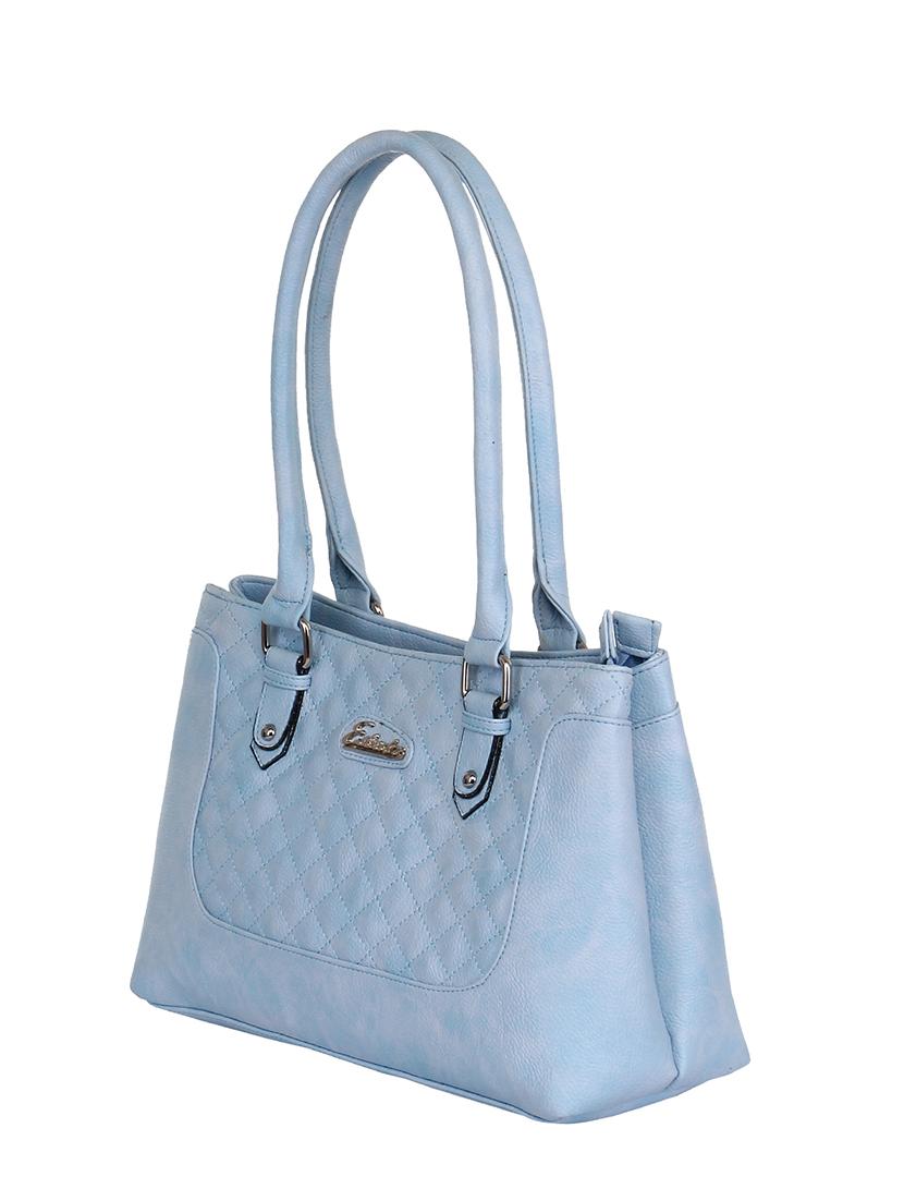 powder blue faux leather handbag - 11369669 - Zoom Image - 5