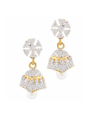 white gold plated drop (set of 6) earrings - 11369706 - Standard Image - 2