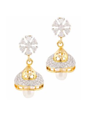 white gold plated drop (set of 6) earrings - 11369714 - Standard Image - 2