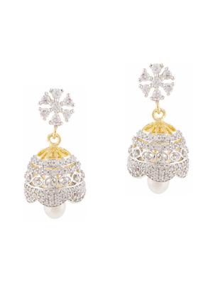 white gold plated drop (set of 4) earrings - 11370226 - Standard Image - 2