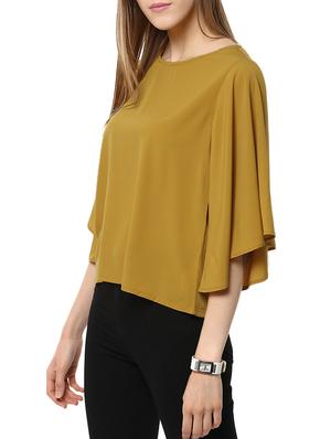 yellow crepe regular top - 11375198 - Standard Image - 2
