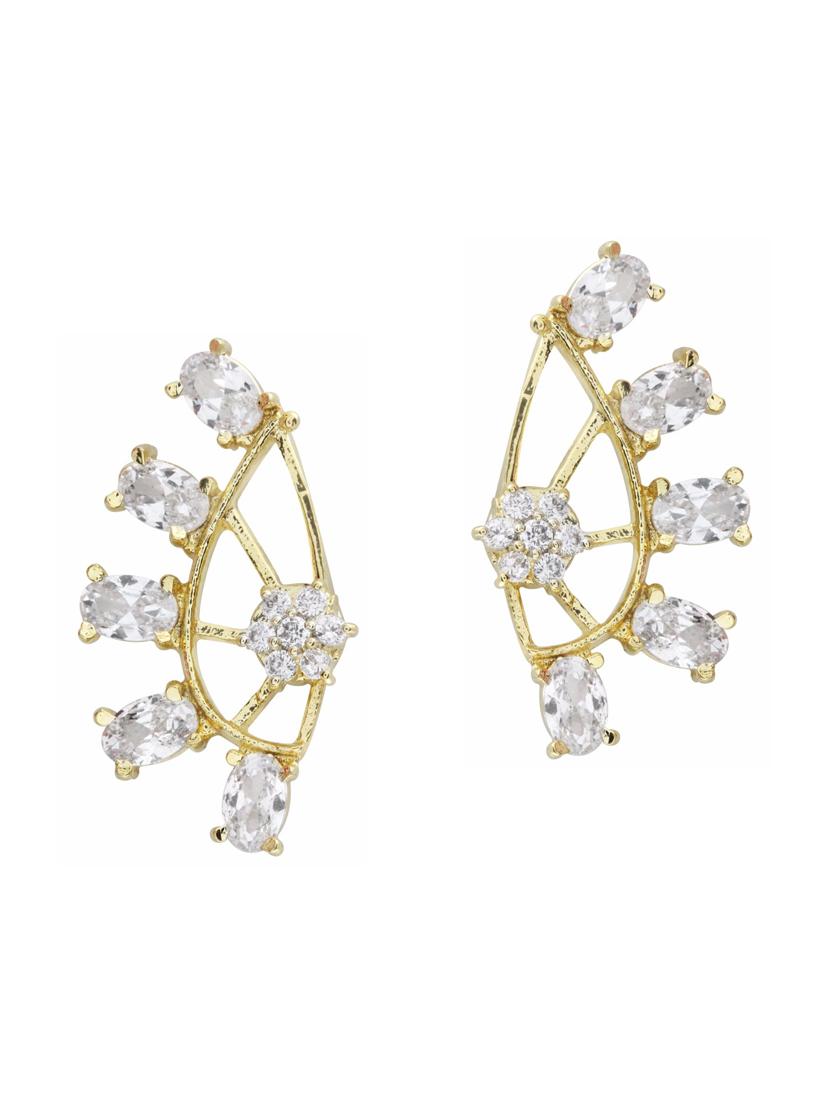multi colored gold plated earring - 11377928 - Zoom Image - 2