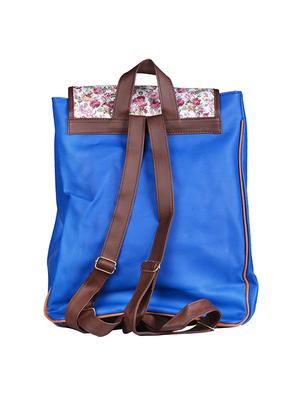 blue leather regular backpack - 11383060 - Standard Image - 2