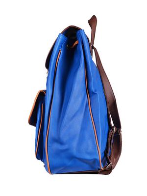 blue leather regular backpack - 11383060 - Standard Image - 5