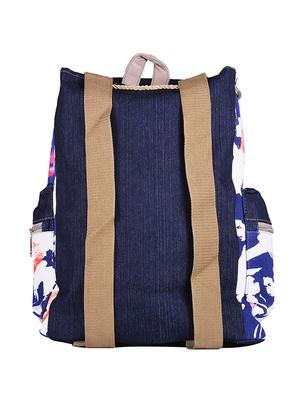 multi coloured canvas printed backpack - 11383077 - Standard Image - 2