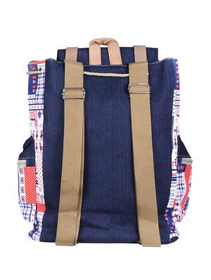 multi coloured canvas printed backpack - 11383088 - Standard Image - 2