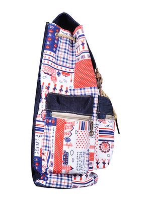 multi coloured canvas printed backpack - 11383088 - Standard Image - 5