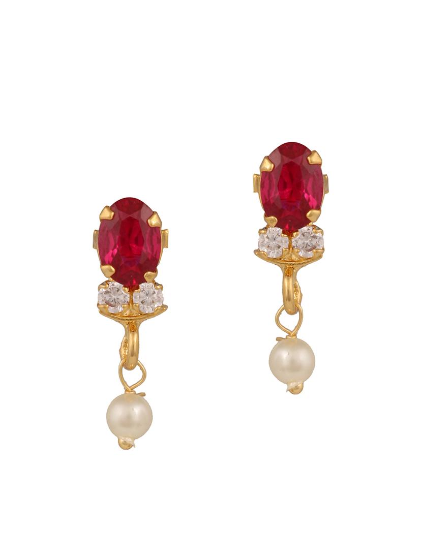 pink gold plated necklaces and earring - 11383110 - Zoom Image - 2