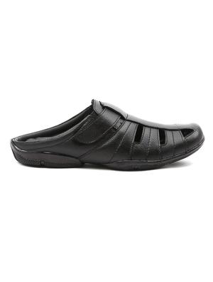black leather slippers - 11398659 - Standard Image - 2