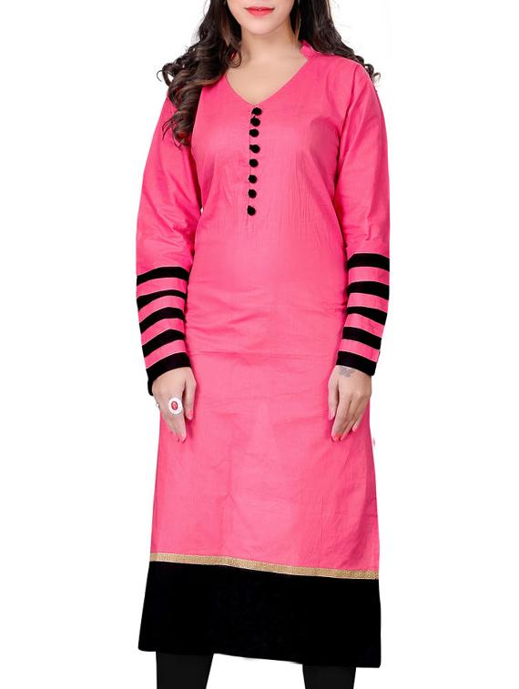 multi colored cotton kurta set - 11403348 - Zoom Image - 2
