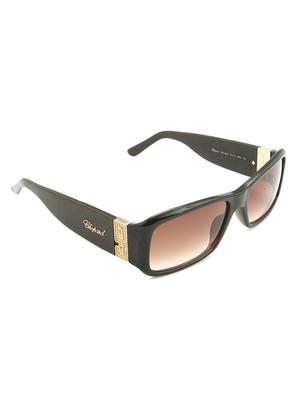 chopard women rectangle brown full frame acetate sunglass chopard-sch040s-09nz - 11404832 - Standard Image - 2