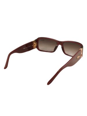 chopard women rectangle maroon full frame acetate sunglass chopard-sch040s-09nj - 11404855 - Standard Image - 5